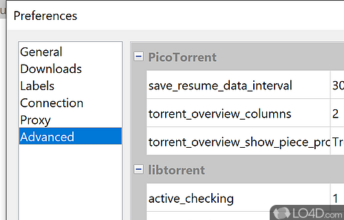 PicoTorrent screenshot