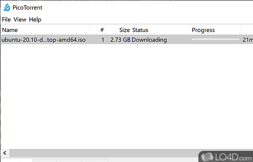PicoTorrent Screenshot