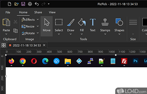 Image management - Screenshot of PicPick