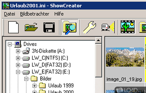 Screenshot of PicturePlayer - Create CD ROM slide shows with sound