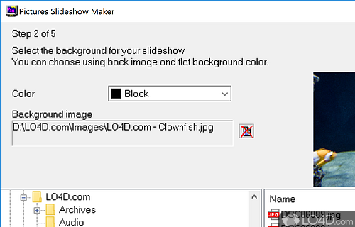 Wide array of customization features - Screenshot of Pictures Slideshow Maker