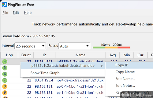 pingplotter freeware download