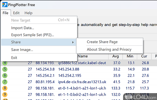 PingPlotter Free Screenshot