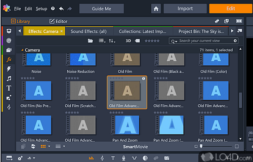 Timeline - Screenshot of Pinnacle Studio