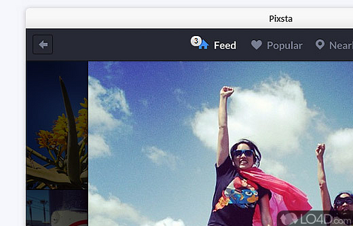 Screenshot of Pixsta - A desktop app for Instagram