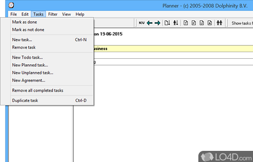 Planner Screenshot