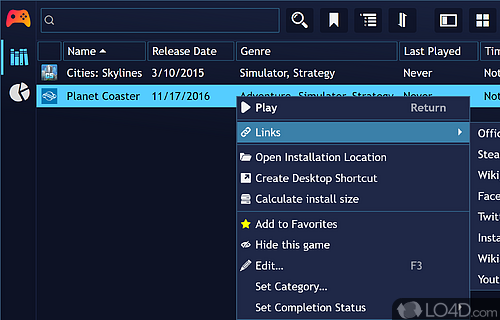Organizing Games - Screenshot of Playnite