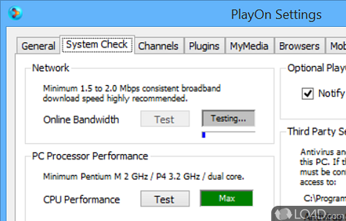 Watch or record TV - Screenshot of PlayOn
