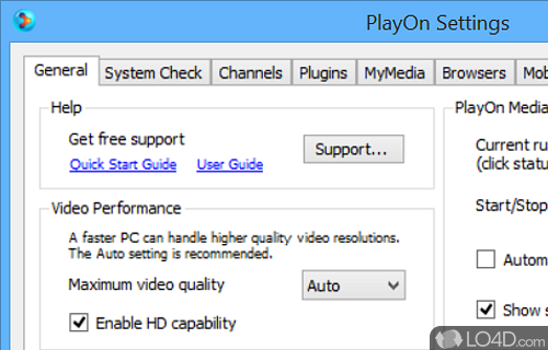 Powerful media server that use to broadcast images, songs - Screenshot of PlayOn