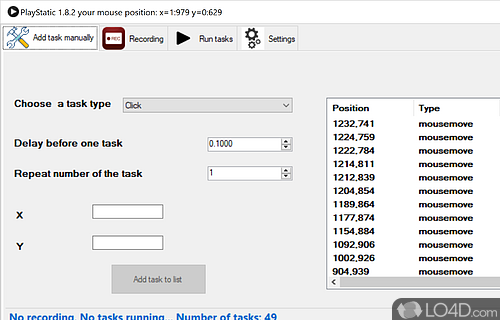 Use the keyboard to simulate mouse actions if your mouse isn't working properly - Screenshot of PlayStatic