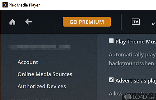 Access all your movies, TV Shows, videos, music, photos from PC - Screenshot of Plex