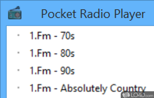Radio player and recorder - Screenshot of Pocket Radio Player