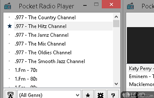 Listen to any Internet radio station compatible with Shoutcast - Screenshot of Pocket Radio Player