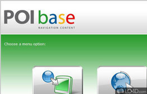Screenshot of POIbase - User interface