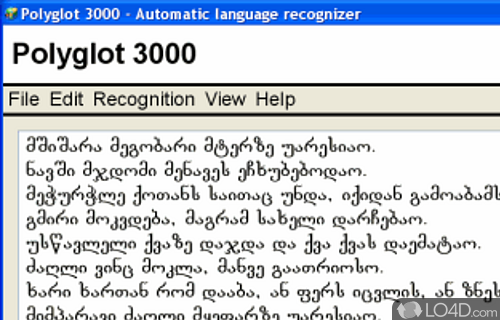 Screenshot of Polyglot 3000 - Recognize more than 400 languages