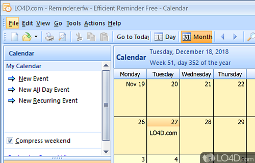 Portable Efficient Reminder Free Screenshot