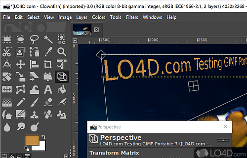 Edit images and vectors - Screenshot of GIMP Portable