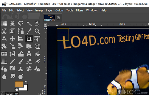 Portable GIMP Screenshot