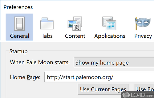 Super fast Goanna-based browser designed for the best possible performance - Screenshot of Pale Moon Portable