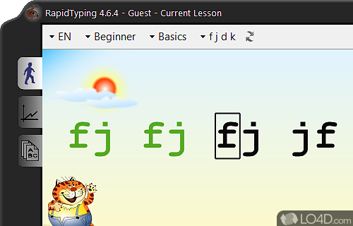 Portable Rapid Typing Tutor Screenshot