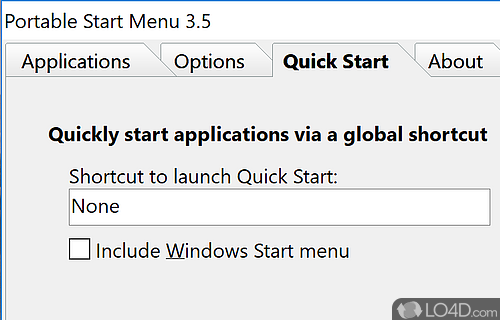 Portable Start Menu screenshot