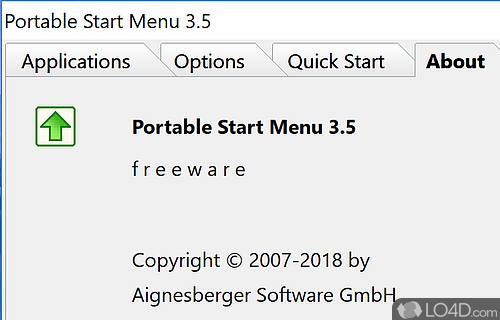 Portable Start Menu screenshot