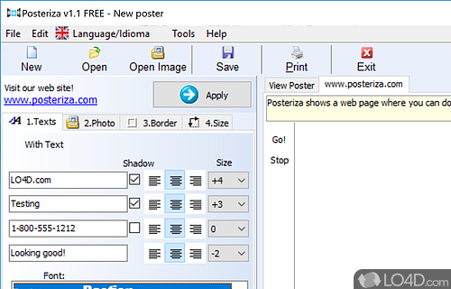 Posteriza screenshot