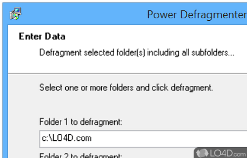 A powerful alternative to conventional defragmentation tools - Screenshot of Power Defragmenter