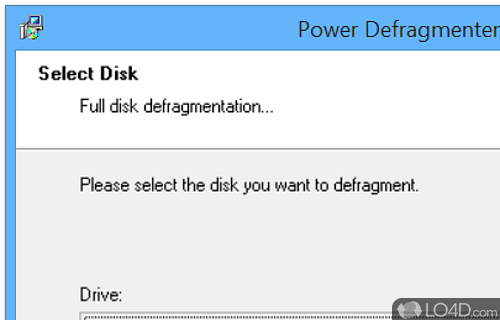 Compatible with most operating systems - Screenshot of Power Defragmenter