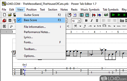 Power Tab Editor Screenshot