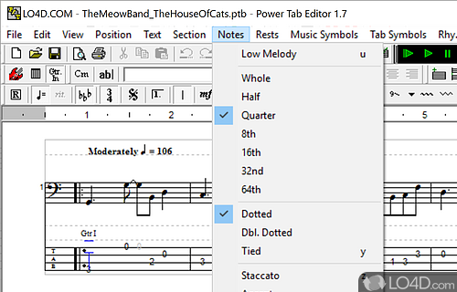 Power Tab Editor screenshot