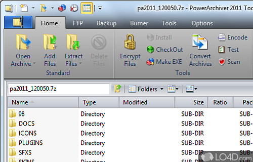 Screenshot of PowerArchiver - Speedy compression and extraction tasks