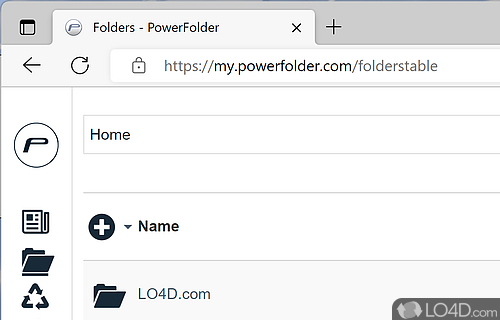 User interface - Screenshot of PowerFolder