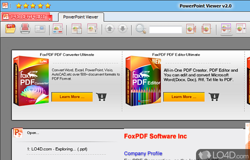 Open PowerPoint PPT files without Powerpoint - Screenshot of PowerPoint Viewer