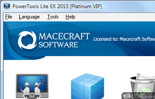 Screenshot of PowerTools Lite EX 2013 - User interface