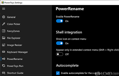 Window manager - Screenshot of PowerToys