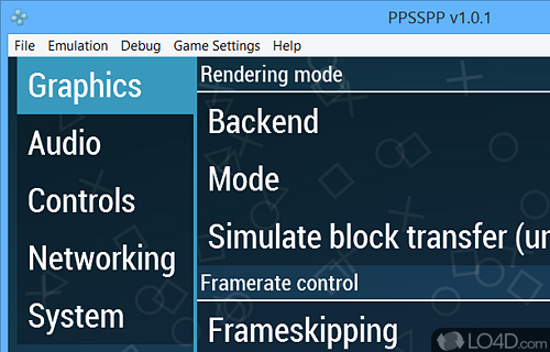 Tool for gamers - Screenshot of PPSSPP Portable