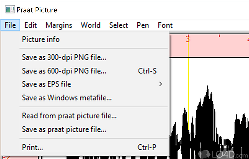 Convert audio files - Screenshot of Praat