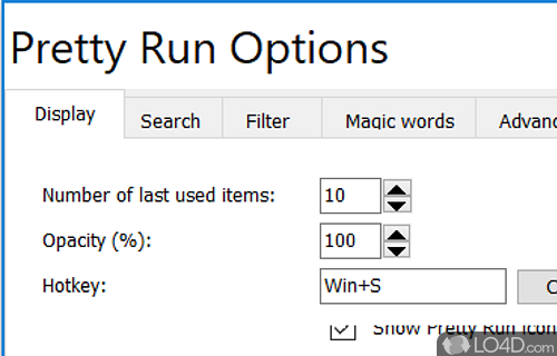 Lightweight and easy to use - Screenshot of Pretty Run