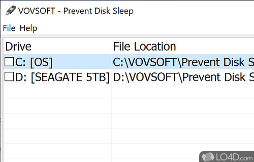 Prevent Disk Sleep for windows download free