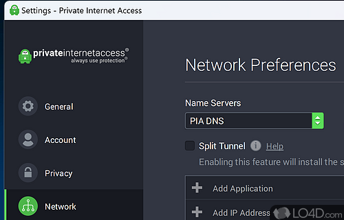 Use the tool on up to 10 devices at once - Screenshot of Private Internet Access