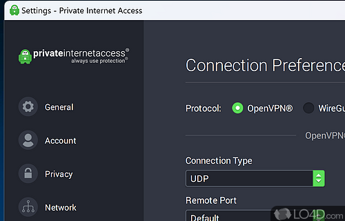 24-hour customer support - Screenshot of Private Internet Access