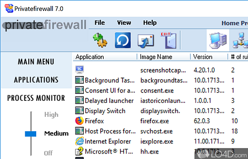 PrivateFirewall Screenshot