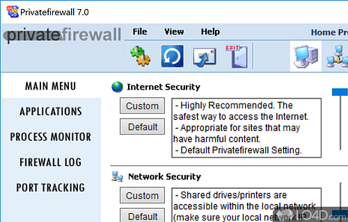 PrivateFirewall Screenshot