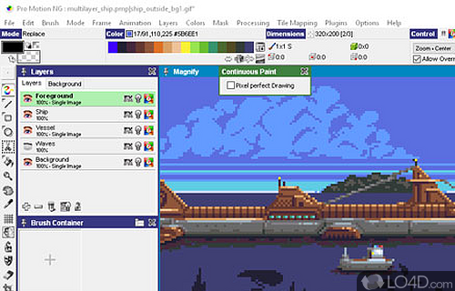 Screenshot of Pro Motion - Create custom animations, sprites tiles and level maps for usage in games