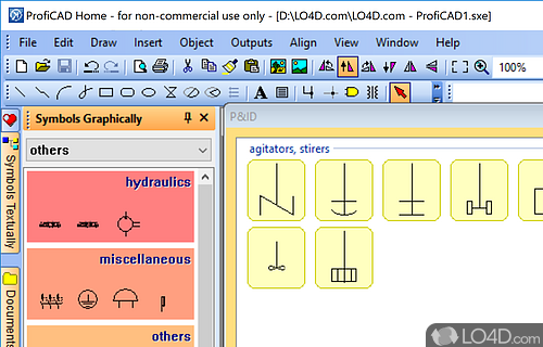 Make electronic diagrams - Screenshot of ProfiCAD