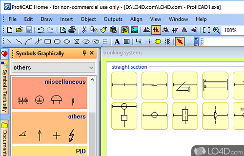 Free Software for Diagram Creators - Screenshot of ProfiCAD