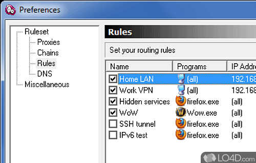 Screenshot of ProxyCap - Tunnel Internet apps through HTTP proxy servers in order to protect real identity while using them