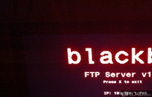 Screenshot of Blackbox PS3 FTP Server - User interface