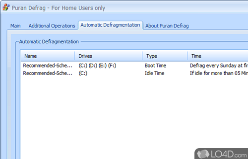 A simplistic, yet useful tool for maintaining your HDD - Screenshot of Puran Defrag